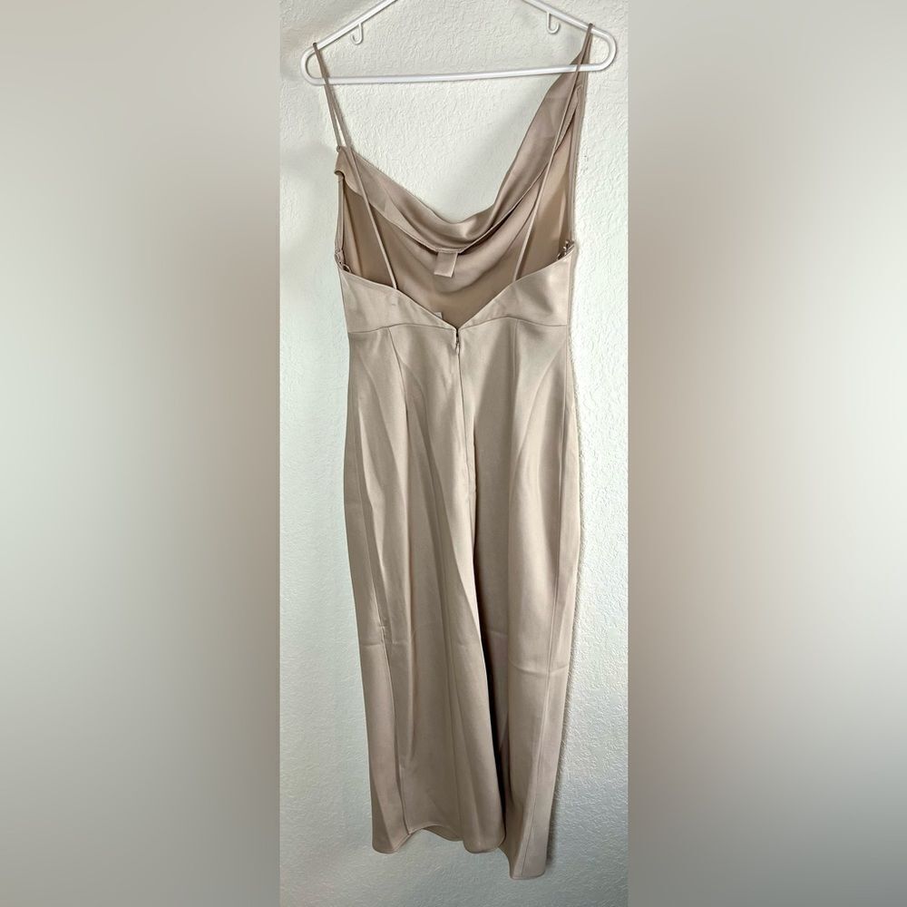 Anthropologie BHLD August Satin Charmeuse Midi Dress - Picture 6 of 15